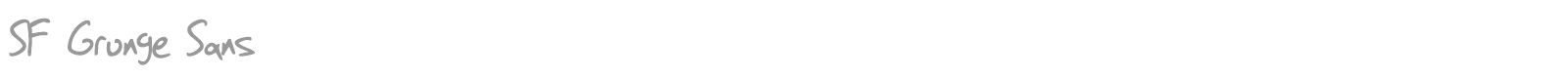 SF Grunge Sans font preview